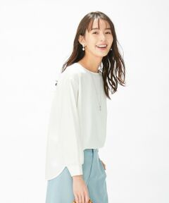 L size ONWARD(大きいサイズ) / エルサイズオンワード カットソー | 【洗える】フライスジャージー カットソー