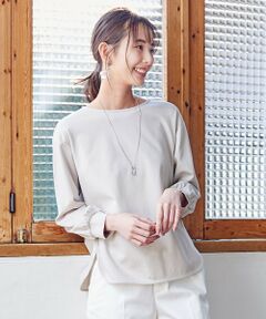 L size ONWARD(大きいサイズ) / エルサイズオンワード カットソー | 【洗える】フライスジャージー カットソー