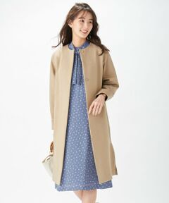 L size ONWARD(大きいサイズ) / エルサイズオンワード カットソー | 【洗える】マイヴィスダンボール ノーカラー コート