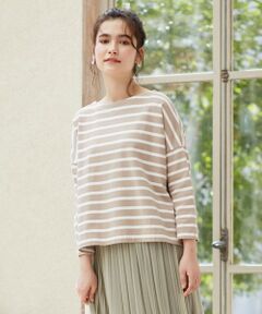 L size ONWARD(大きいサイズ) / エルサイズオンワード カットソー | 【L'aube】 バスクシャツ カットソー