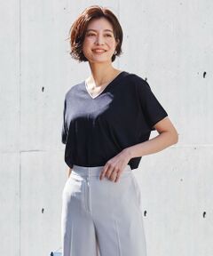 L size ONWARD(大きいサイズ) / エルサイズオンワード ニット・セーター | 【WEB限定カラーあり】Synthetic Yarn 半袖 ニット