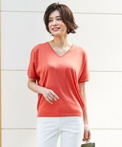 L size ONWARD(大きいサイズ) / エルサイズオンワード ニット・セーター | 【WEB限定カラーあり】Synthetic Yarn 半袖 ニット