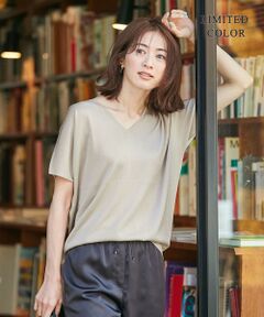 L size ONWARD(大きいサイズ) / エルサイズオンワード ニット・セーター | 【WEB限定カラーあり】Synthetic Yarn 半袖 ニット