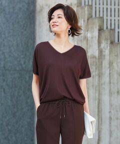 L size ONWARD(大きいサイズ) / エルサイズオンワード ニット・セーター | 【WEB限定カラーあり】Synthetic Yarn 半袖 ニット