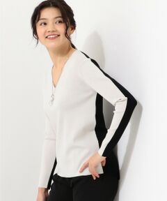 L size ONWARD(大きいサイズ) / エルサイズオンワード ニット・セーター | 【店頭売れ筋】Synthetic Fullneedle ニット