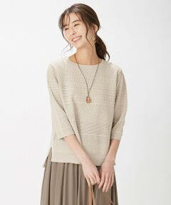 L size ONWARD(大きいサイズ) / エルサイズオンワード ニット・セーター | 【洗える】レーシーパターン ニット