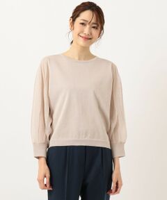 L size ONWARD(大きいサイズ) / エルサイズオンワード ニット・セーター | 【洗える】シアースリーブ ニット