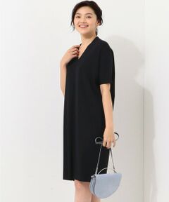 L size ONWARD(大きいサイズ) / エルサイズオンワード ミニ丈・ひざ丈ワンピース | 【洗える】Synthetic Fullneedle ワンピース