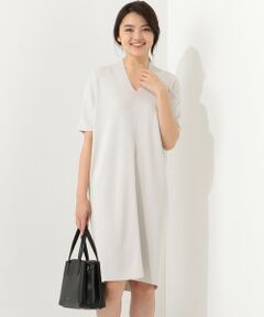L size ONWARD(大きいサイズ) / エルサイズオンワード ミニ丈・ひざ丈ワンピース | 【洗える】Synthetic Fullneedle ワンピース