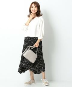 【WEB限定カラー有】トップス×イレヘムスカート セットアップ