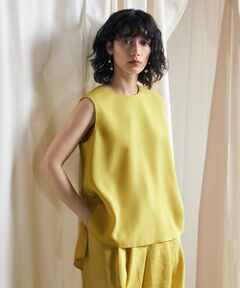 L size ONWARD(大きいサイズ) / エルサイズオンワード シャツ・ブラウス | 【マガジン掲載】Fluid Back Satin ノースリーブ ブラウス（番号CK23）