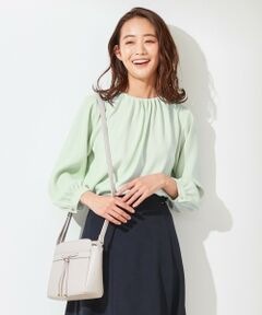 L size ONWARD(大きいサイズ) / エルサイズオンワード シャツ・ブラウス | 【洗える】シルキーライトクロス ブラウス