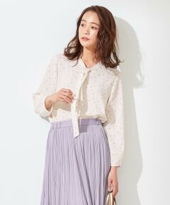 L size ONWARD(大きいサイズ) / エルサイズオンワード シャツ・ブラウス | 【洗える】ボータイジョーゼット ブラウス