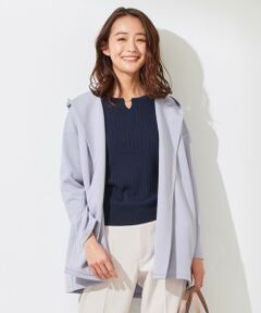 L size ONWARD(大きいサイズ) / エルサイズオンワード その他アウター | 【洗える】スポンディッシュ フーディー カーディガン