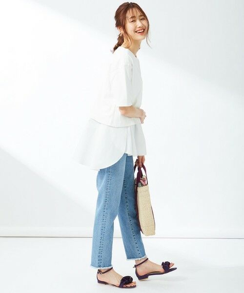 セール 東原亜希さん着用 Kmkk コットンフライス レイヤードカットソー Kk25 カットソー L Size Onward 大きいサイズ エルサイズオンワード ファッション通販 タカシマヤファッションスクエア