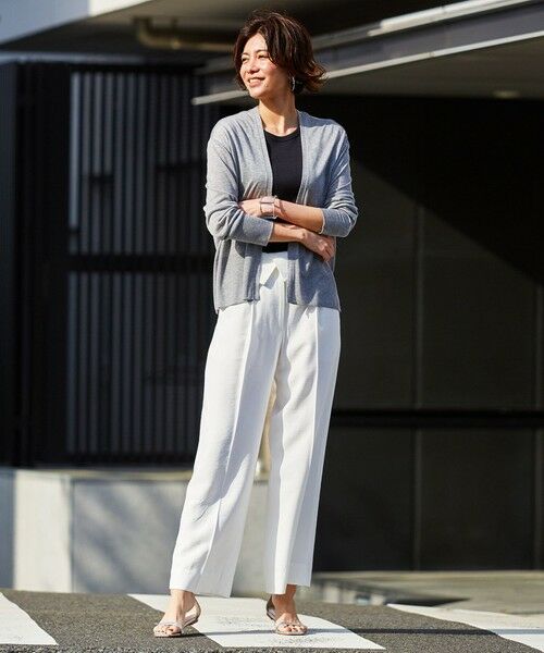 L size ONWARD(大きいサイズ) / エルサイズオンワード カットソー | 【洗える】 Pinion ショートカーディガン | 詳細3