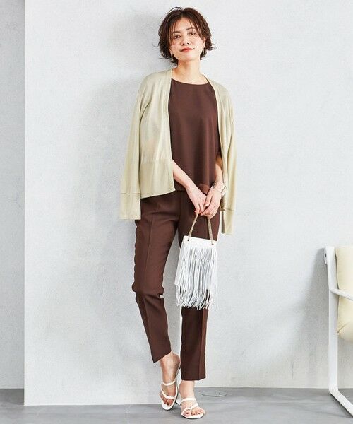 L size ONWARD(大きいサイズ) / エルサイズオンワード カットソー | 【洗える】 Pinion ショートカーディガン | 詳細13