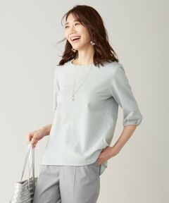 L size ONWARD(大きいサイズ) / エルサイズオンワード カットソー | 【抗菌防臭・吸水速乾】サッカージャージー ペプラム カットソー