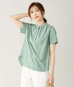 L size ONWARD(大きいサイズ) / エルサイズオンワード カットソー | 【イージーケア】スビンギザストライプ カットソー