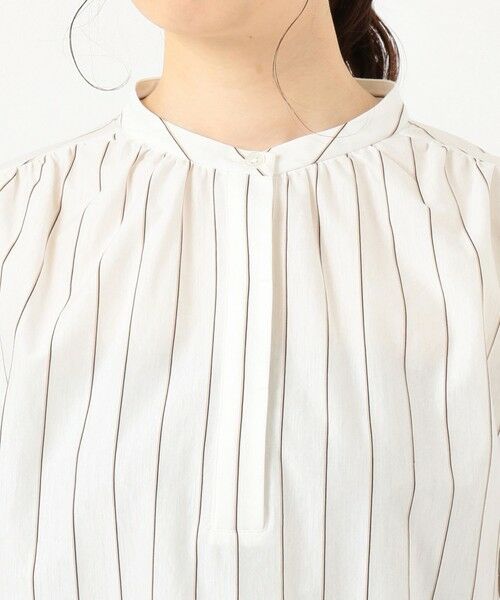 L size ONWARD(大きいサイズ) / エルサイズオンワード カットソー | 【イージーケア】スビンギザストライプ カットソー | 詳細5