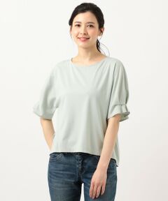 L size ONWARD(大きいサイズ) / エルサイズオンワード カットソー | レーヨンナイロンポンチ ドルマンスリーブ カットソー