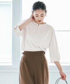 L size ONWARD(大きいサイズ) / エルサイズオンワード シャツ・ブラウス | 【UVケア】エアリードレープスムース 7分袖 トップス