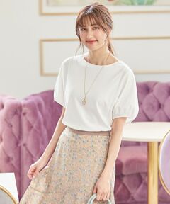 L size ONWARD(大きいサイズ) / エルサイズオンワード カットソー | 【UVケア】ヒーリングカラー ドルマンスリーブ Tシャツ