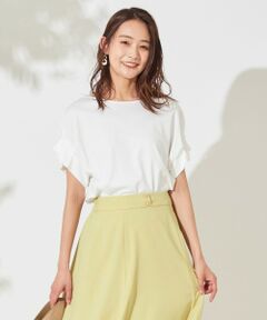 L size ONWARD(大きいサイズ) / エルサイズオンワード カットソー | 【UVケア】ヒーリングカラー タックスリーブ Tシャツ