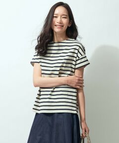 【WEB限定カラー有】Le Minor(ルミノア) ボーダーカットソー