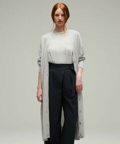 L size ONWARD(大きいサイズ) / エルサイズオンワード カーディガン・ボレロ | 【マガジン掲載】Stiffen ロング カーディガン（番号CH62）