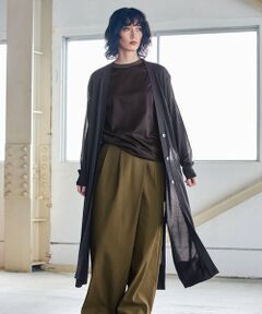 L size ONWARD(大きいサイズ) / エルサイズオンワード カーディガン・ボレロ | 【マガジン掲載】Stiffen ロング カーディガン（番号CH62）