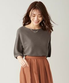 L size ONWARD(大きいサイズ) / エルサイズオンワード ニット・セーター | 【洗える】リネンミックスホールガーメント ニット