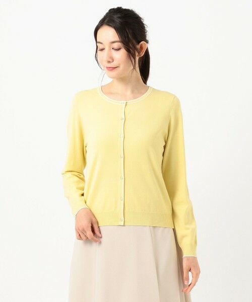 L size ONWARD(大きいサイズ) / エルサイズオンワード カーディガン・ボレロ | 【洗える】ラインポイント カーディガン | 詳細3