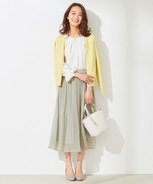 L size ONWARD(大きいサイズ) / エルサイズオンワード カーディガン・ボレロ | 【洗える】ラインポイント カーディガン | 詳細2