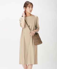 L size ONWARD(大きいサイズ) / エルサイズオンワード ロング・マキシ丈ワンピース | スムースジャージー ワンピース