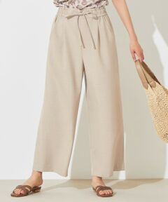 L size ONWARD(大きいサイズ) / エルサイズオンワード その他パンツ | 【イージーケア】アサチョウライトクロス ワイドパンツ