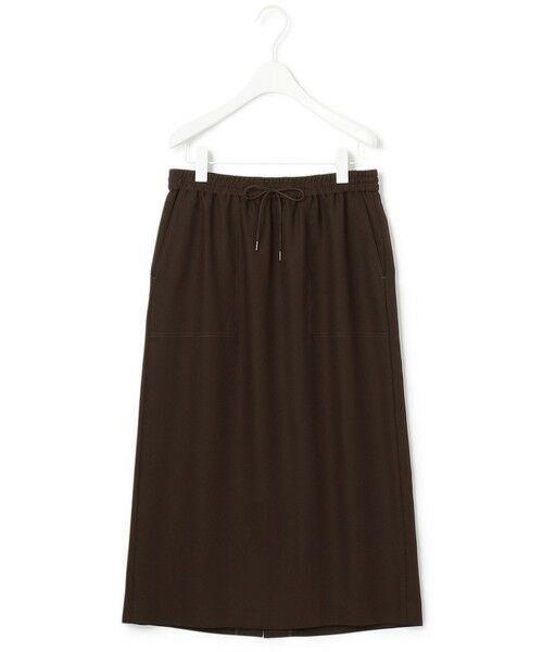 L size ONWARD(大きいサイズ) / エルサイズオンワード ミニ・ひざ丈スカート | 【マガジン掲載】 Fluid Back Satin ドロスト スカート(番号CK32) | 詳細8