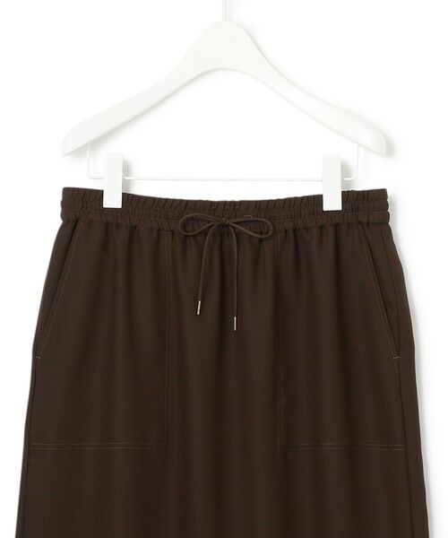 L size ONWARD(大きいサイズ) / エルサイズオンワード ミニ・ひざ丈スカート | 【マガジン掲載】 Fluid Back Satin ドロスト スカート(番号CK32) | 詳細9