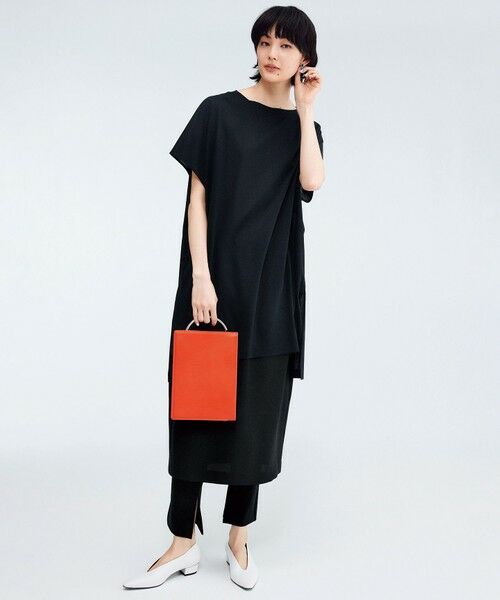 L size ONWARD(大きいサイズ) / エルサイズオンワード ミニ・ひざ丈スカート | 【マガジン掲載】 Fluid Back Satin ドロスト スカート(番号CK32) | 詳細17