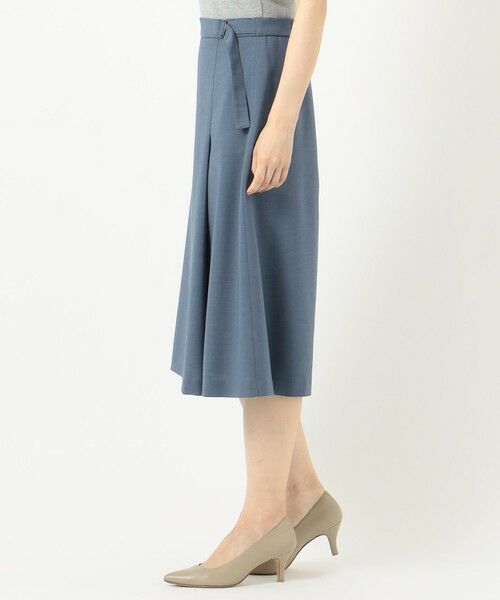 L size ONWARD(大きいサイズ) / エルサイズオンワード ミニ・ひざ丈スカート | 【洗える】ドライタッチツイルストレッチ スカート | 詳細3