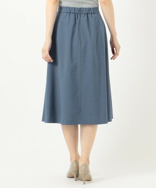 L size ONWARD(大きいサイズ) / エルサイズオンワード ミニ・ひざ丈スカート | 【洗える】ドライタッチツイルストレッチ スカート | 詳細4