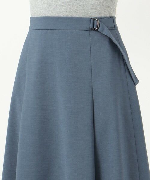 L size ONWARD(大きいサイズ) / エルサイズオンワード ミニ・ひざ丈スカート | 【洗える】ドライタッチツイルストレッチ スカート | 詳細5