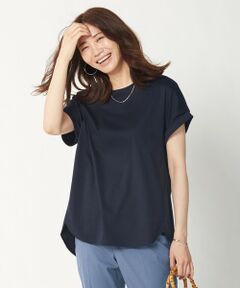 L size ONWARD(大きいサイズ) / エルサイズオンワード カットソー | 【UVケア・消臭効果・接触冷感】コンパクトコットンスムース ラウンドヘム カットソー