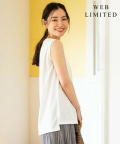 L size ONWARD(大きいサイズ) / エルサイズオンワード カットソー | 【WEB限定】防汚Ｔシャツ ノースリーブ