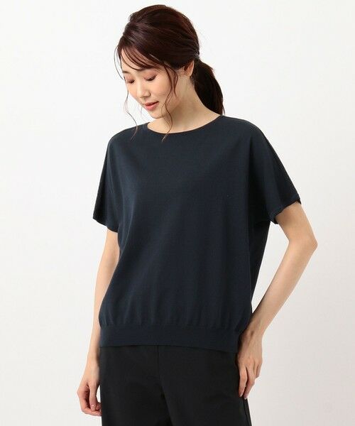 L size ONWARD(大きいサイズ) / エルサイズオンワード ニット・セーター | 【UVカット・洗える】Functional Cotton Blend 袖レース ニット | 詳細17