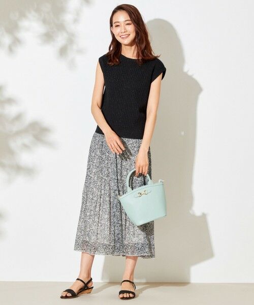 L size ONWARD(大きいサイズ) / エルサイズオンワード ニット・セーター | 【洗える】シャイニーリブ ニット | 詳細1