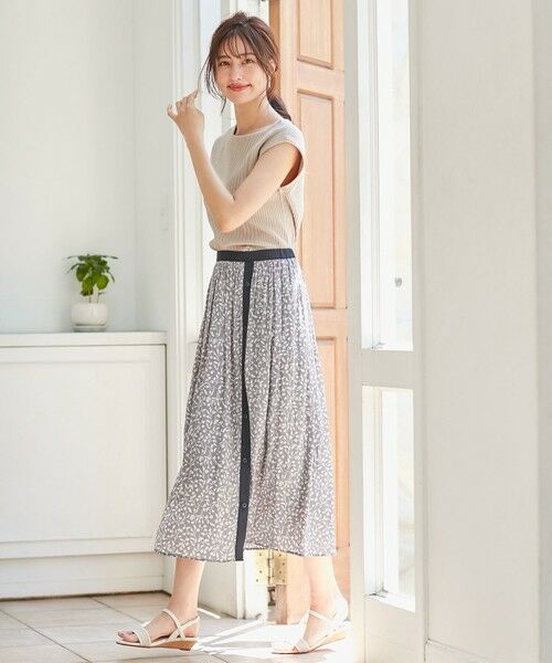 L size ONWARD(大きいサイズ) / エルサイズオンワード ニット・セーター | 【洗える】シャイニーリブ ニット | 詳細4