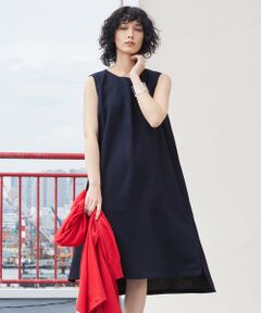 L size ONWARD(大きいサイズ) / エルサイズオンワード ロング・マキシ丈ワンピース | 【マガジン掲載】Slub ワンピース（番号CK26）