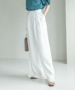 L size ONWARD(大きいサイズ) / エルサイズオンワード その他パンツ | 【マガジン掲載】Slub ワイドパンツ（番号CK27)