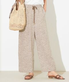 L size ONWARD(大きいサイズ) / エルサイズオンワード その他パンツ | 【洗える】リーフプリント パンツ